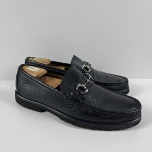 ALAN PAYNE Horse Bridle Bit Polo Rugby Leather Loafers Shoes Mens Size 11